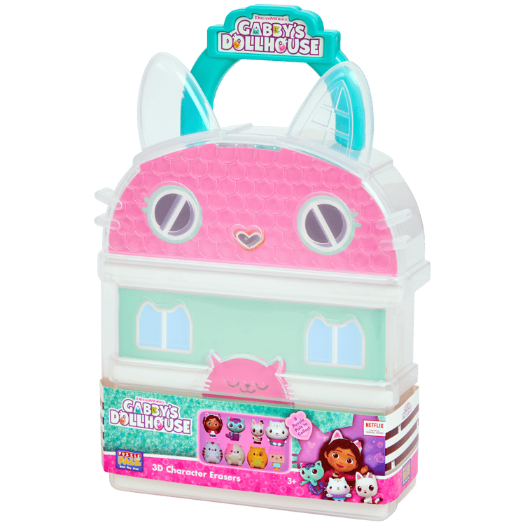 Gommes figurines dans une valise Gabby's Dollhouse