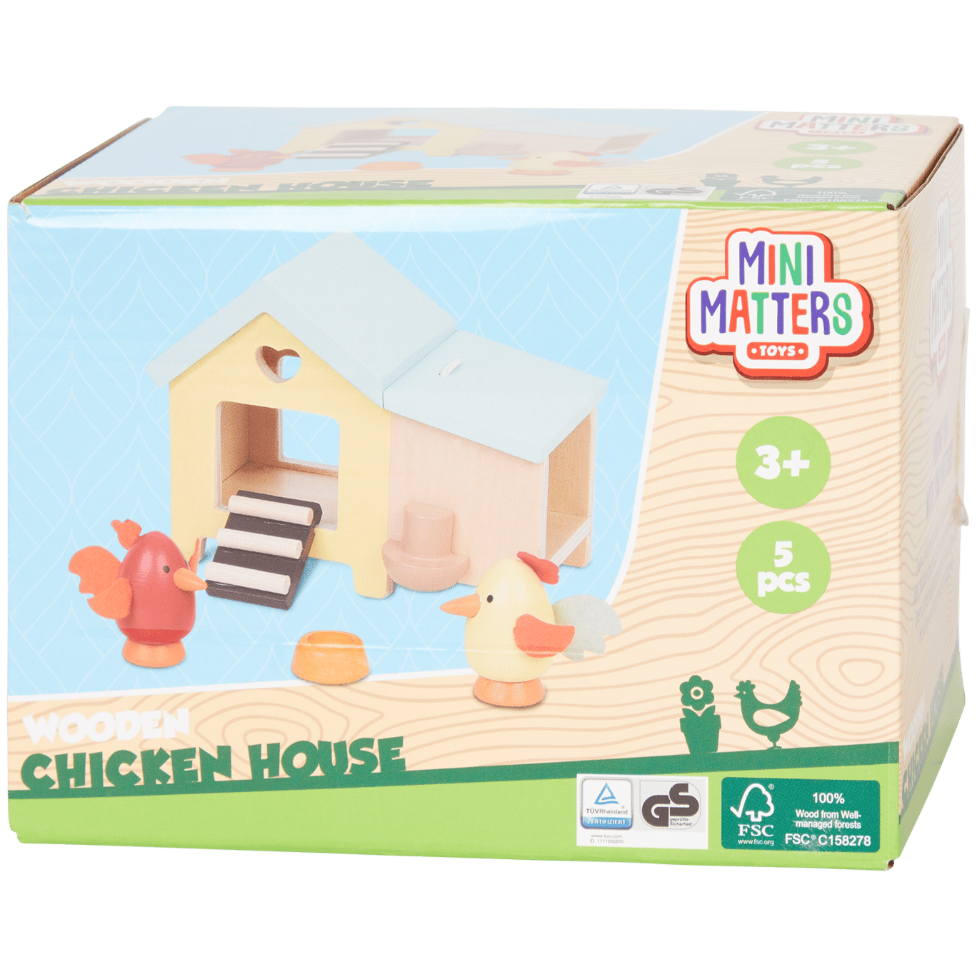 Accesorios de casa de muñecas de madera Mini Matters