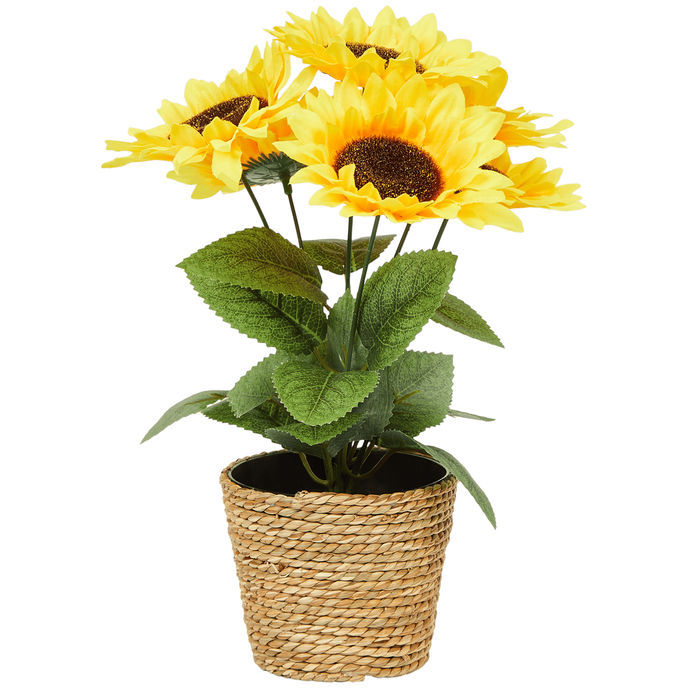 Home Accents Künstliche Sonnenblumen im Korbtopf