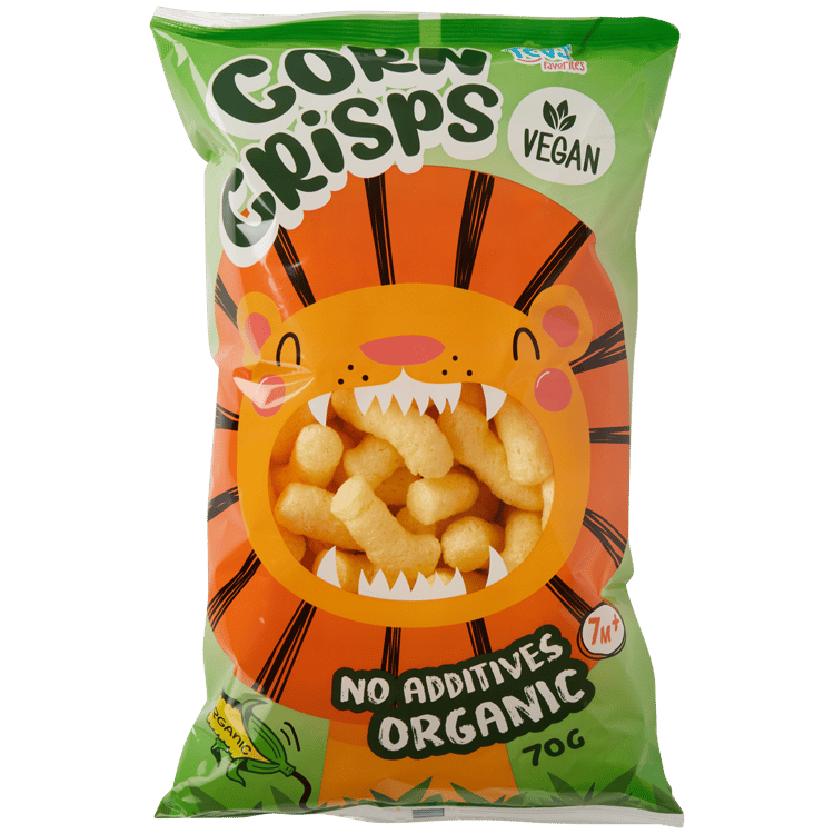 Organiczne chipsy kukurydziane 