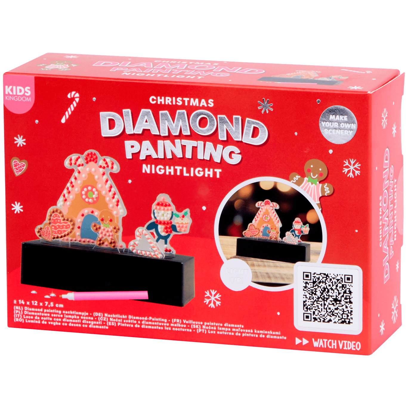 Peinture diamant veilleuse de Noël Kids Kingdom