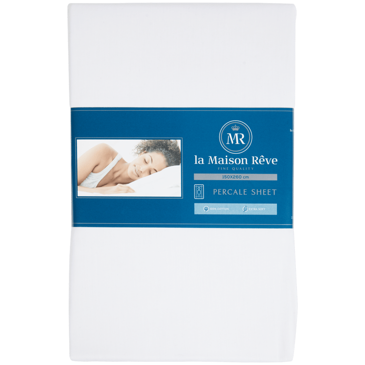 Drap en percale de coton La Maison Rêve