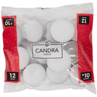 Candra XL-Teelichter Weiß