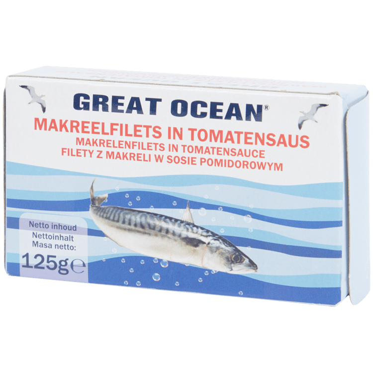 Great Ocean makreelfilet in tomatensaus