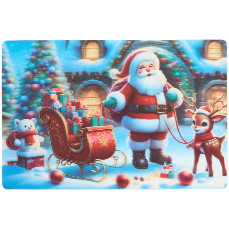 Holografische placemat Kerst