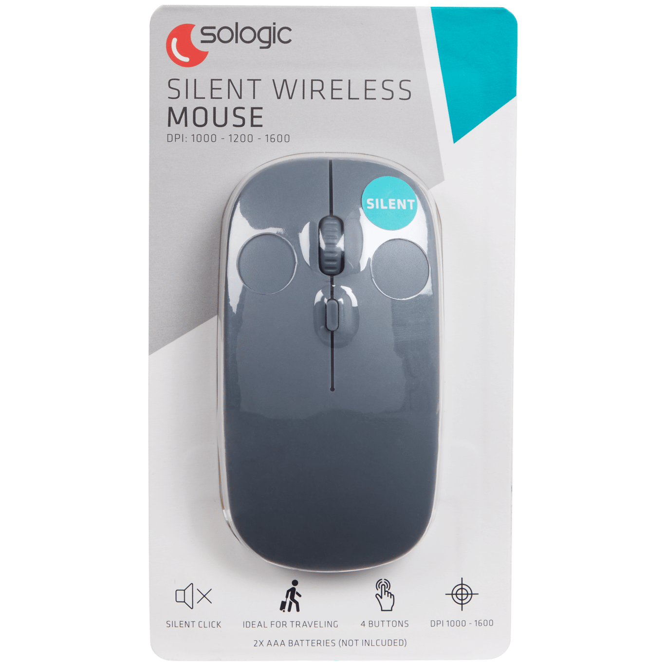 Souris silencieuse sans fil Sologic