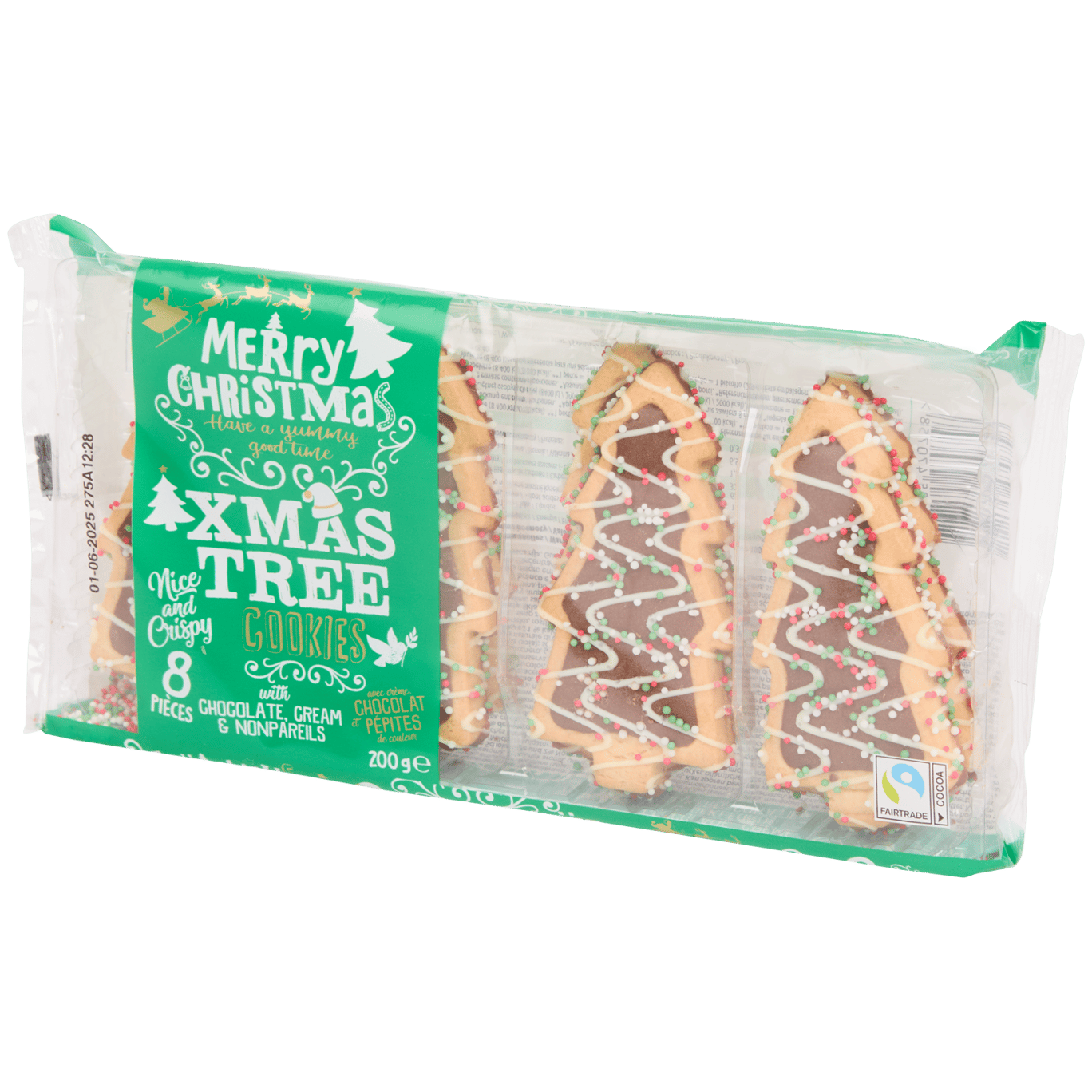 Biscotti Alberi di Natale al cioccolato