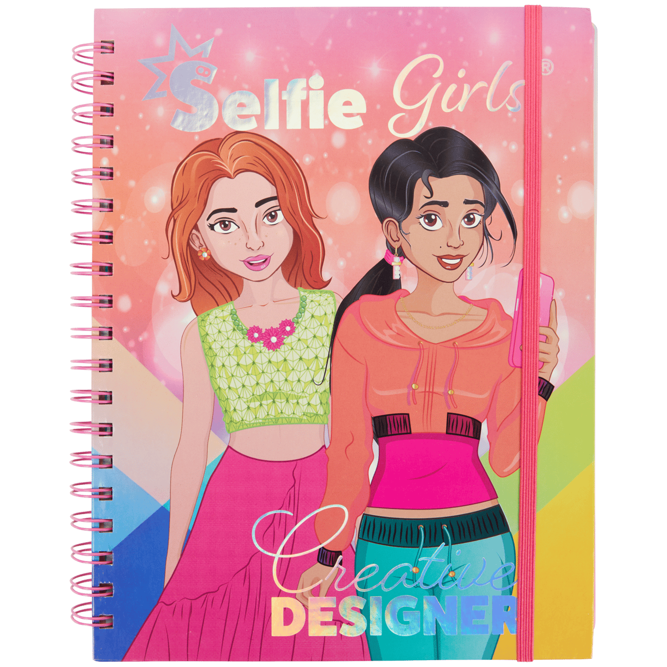 Selfie Girls Creative Designer Designer-Malbuch