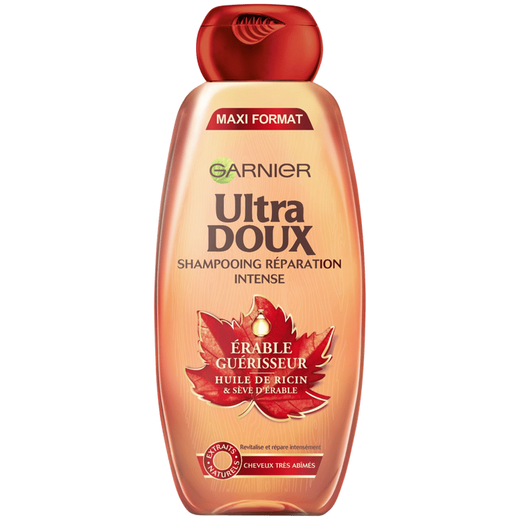Shampoing Garnier Ultra Doux Érable guérisseur