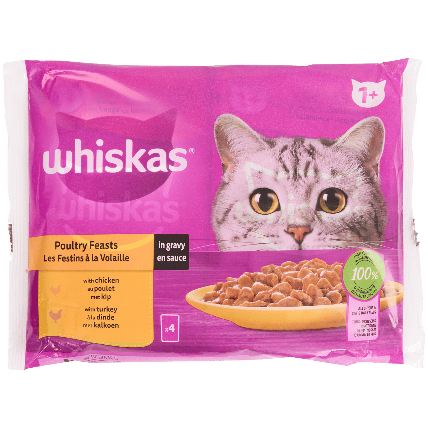 Kapsičky pro kočky Whiskas Drůbeží maso