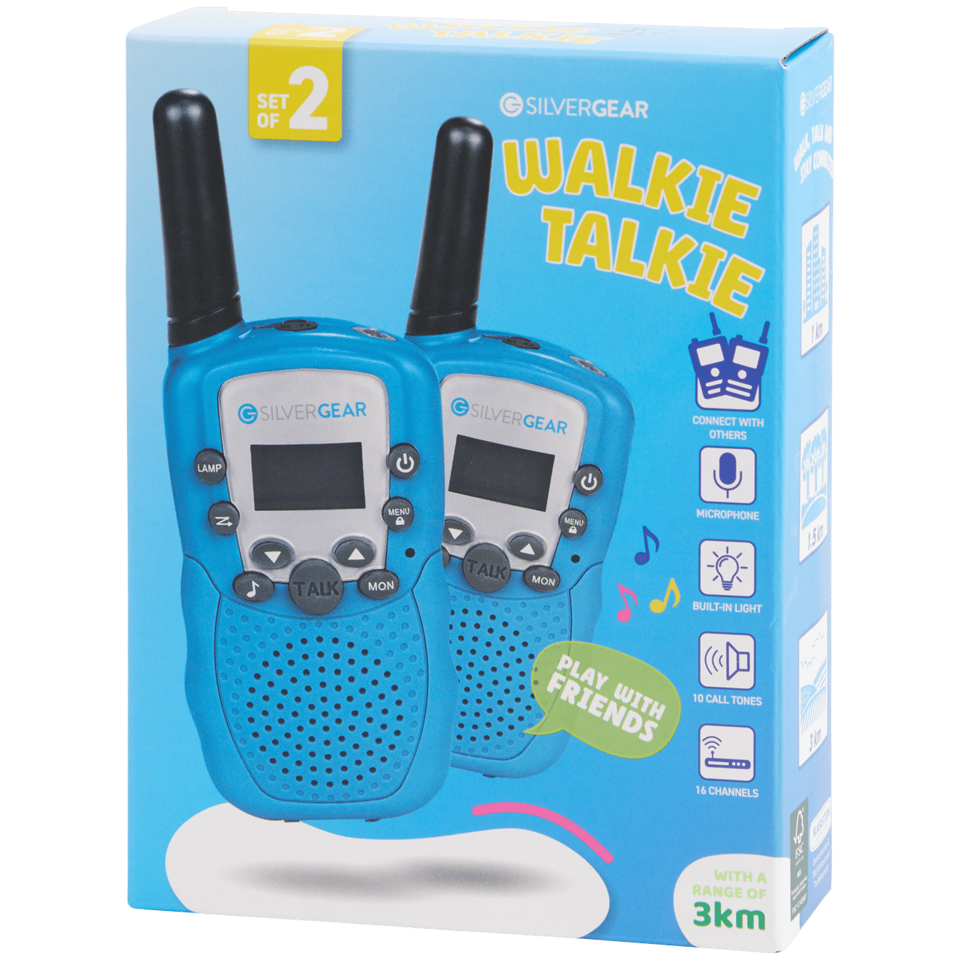 Set walkie-talkie Silvergear