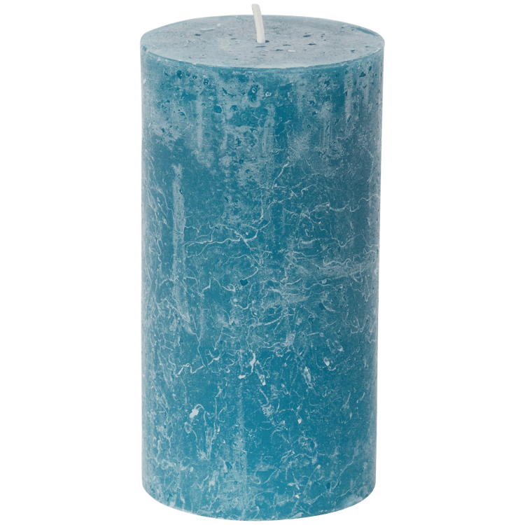 Válcová svíčka Candra Modrá