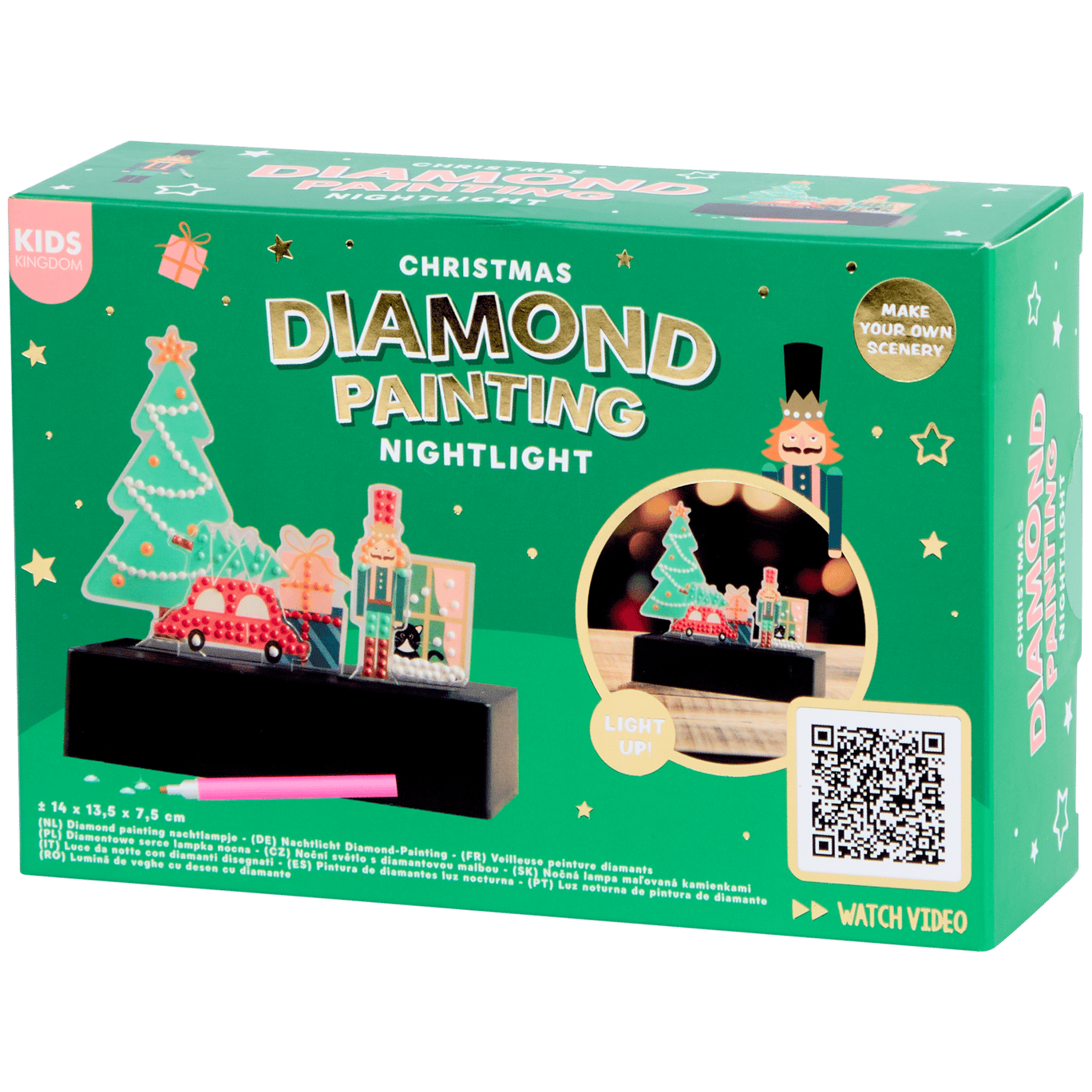 Peinture diamant veilleuse de Noël Kids Kingdom