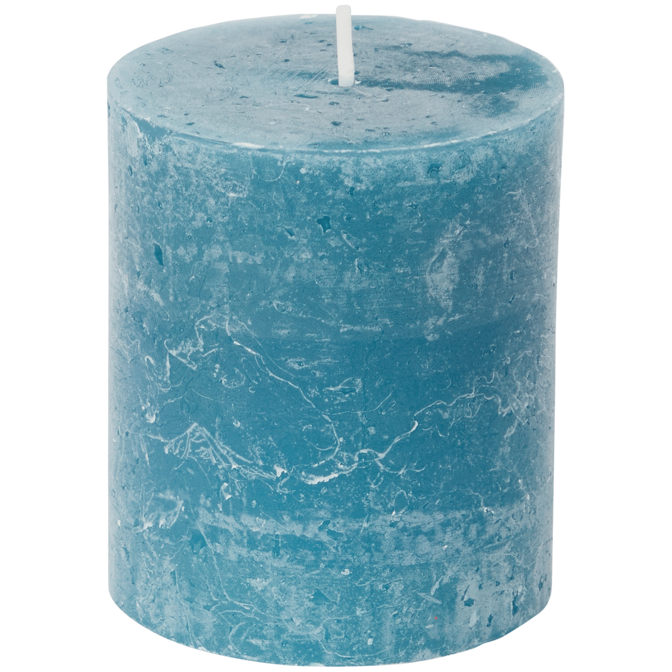 Candele pilastro rustico blu 80/65 candele rustiche  2pz-370168