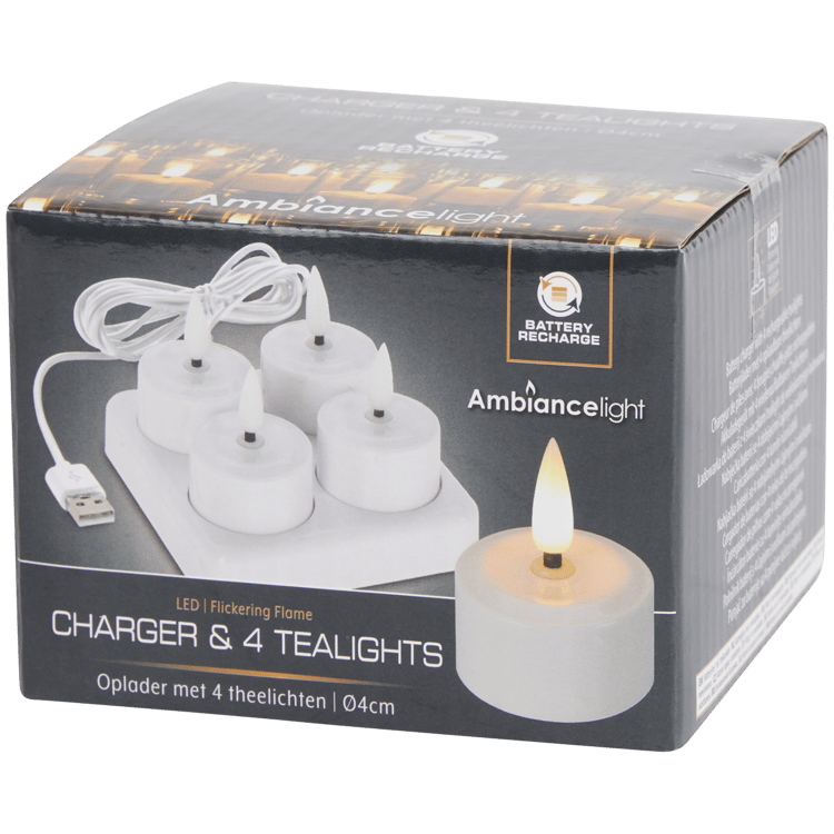 Bougies chauffe-plats électriques Blanc