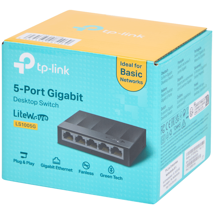 Stolní přepínač TP-link LS1005G