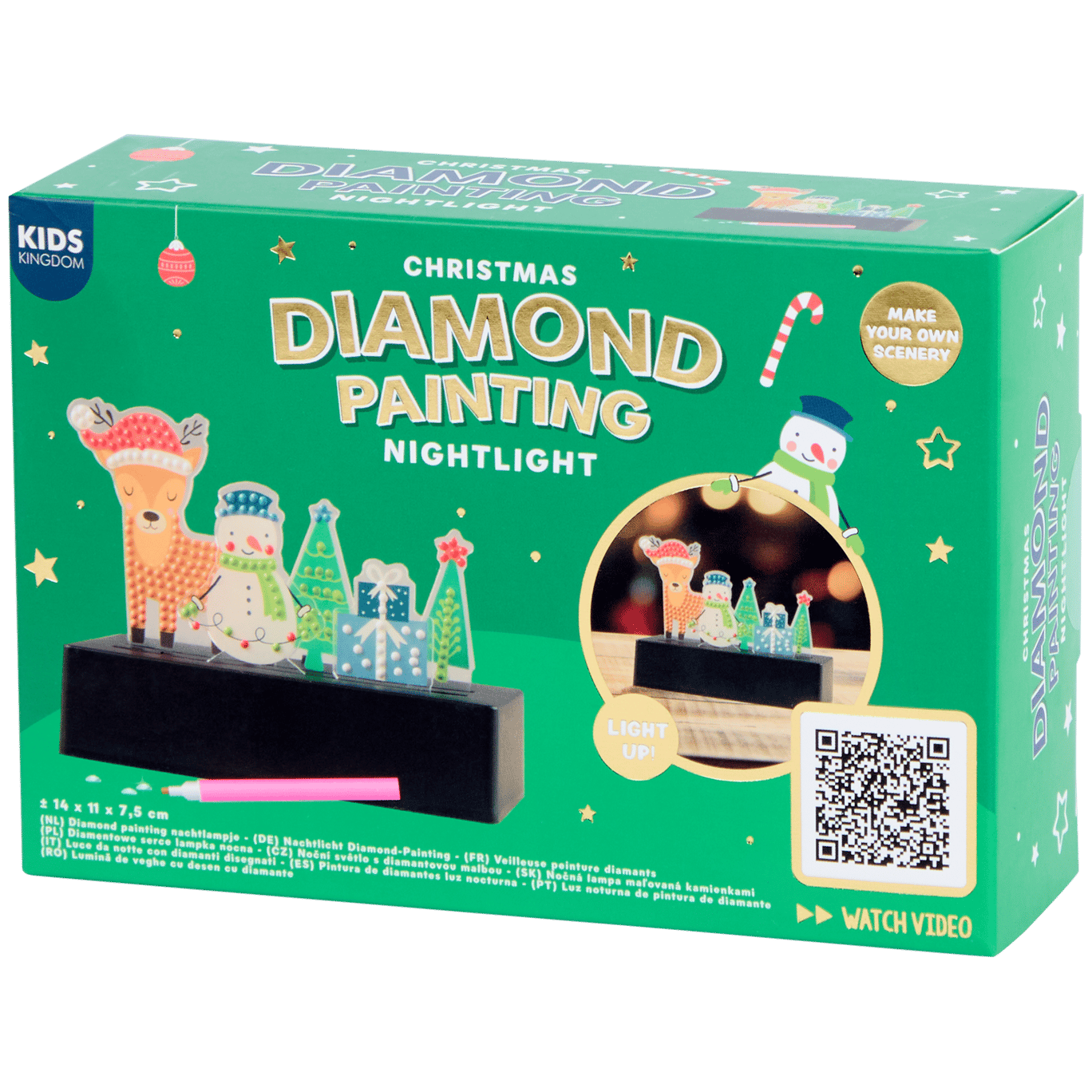 Kids Kingdom Diamond Painting Weihnachtslampe