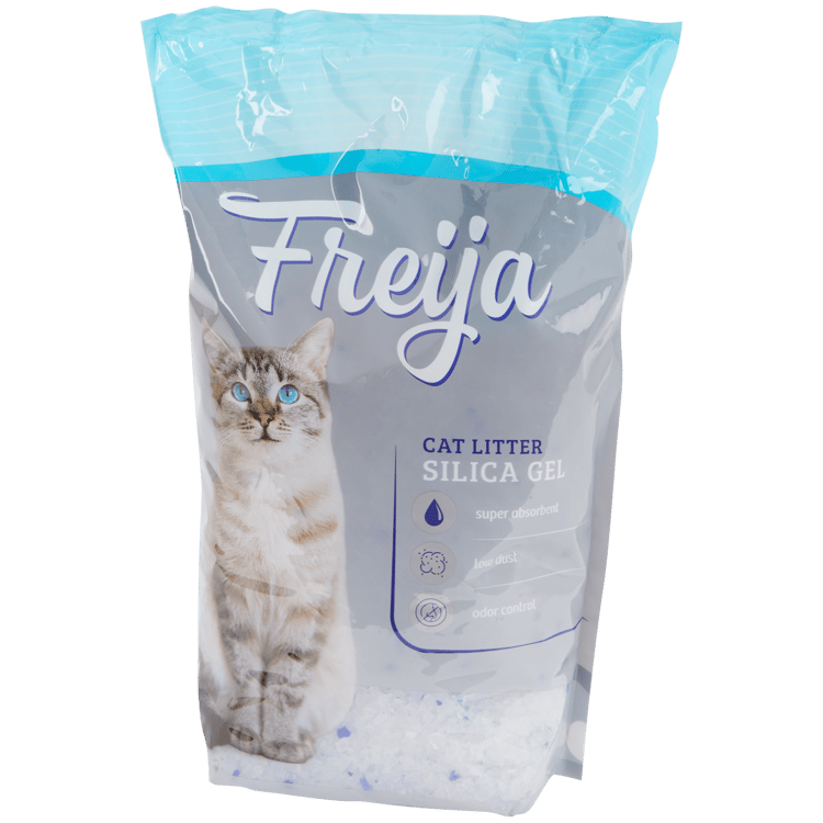Arena de sílice en gel para gatos Freija