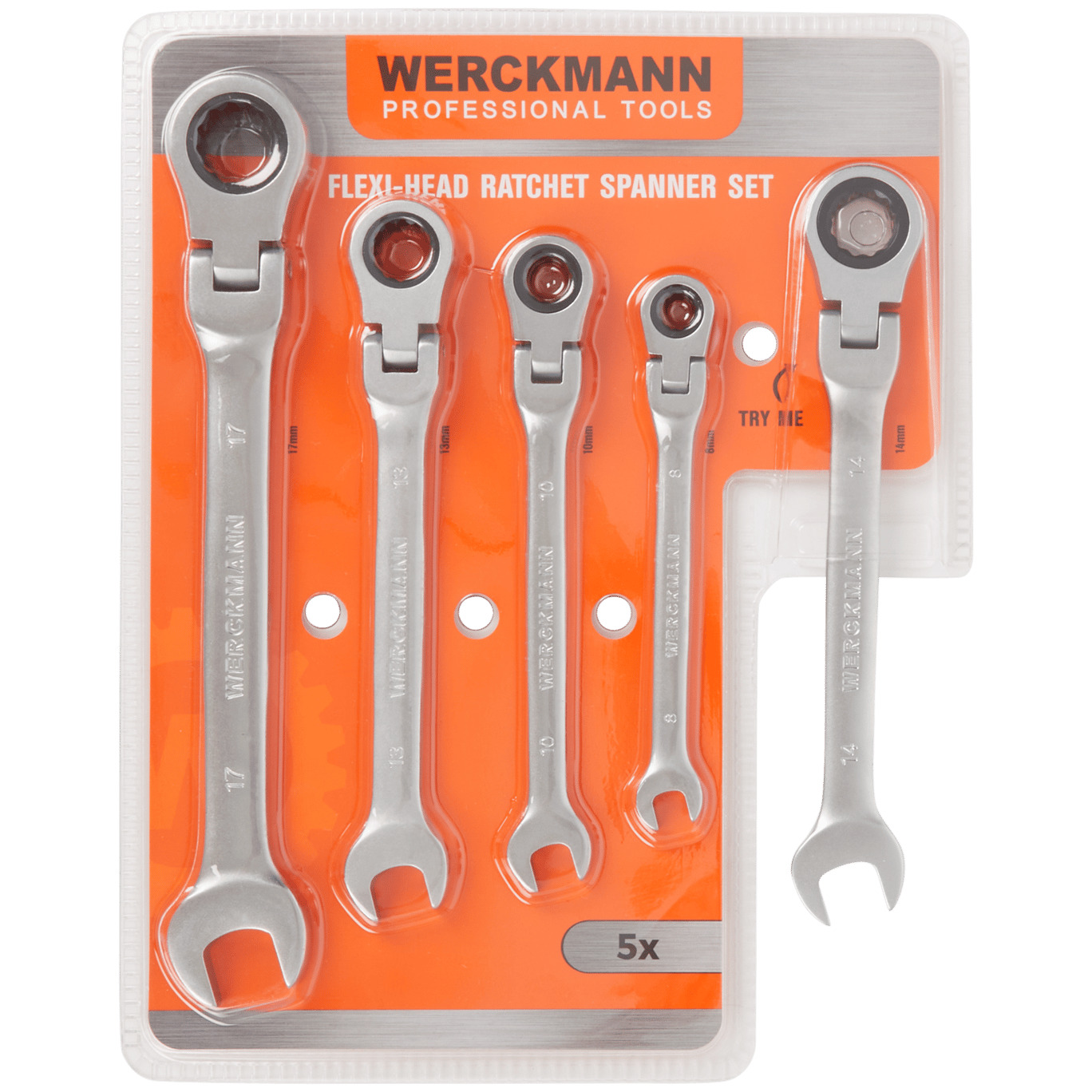 Jeu de clés à cliquet flexibles Werckmann