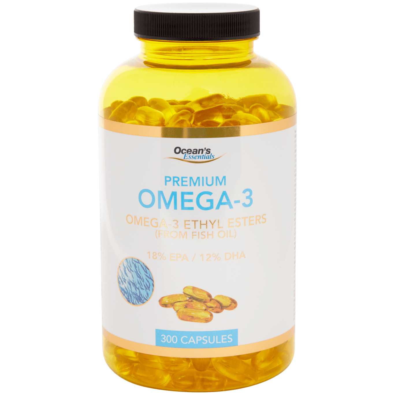 Cápsulas de aceite de pescado Omega 3 Ocean's Essentials