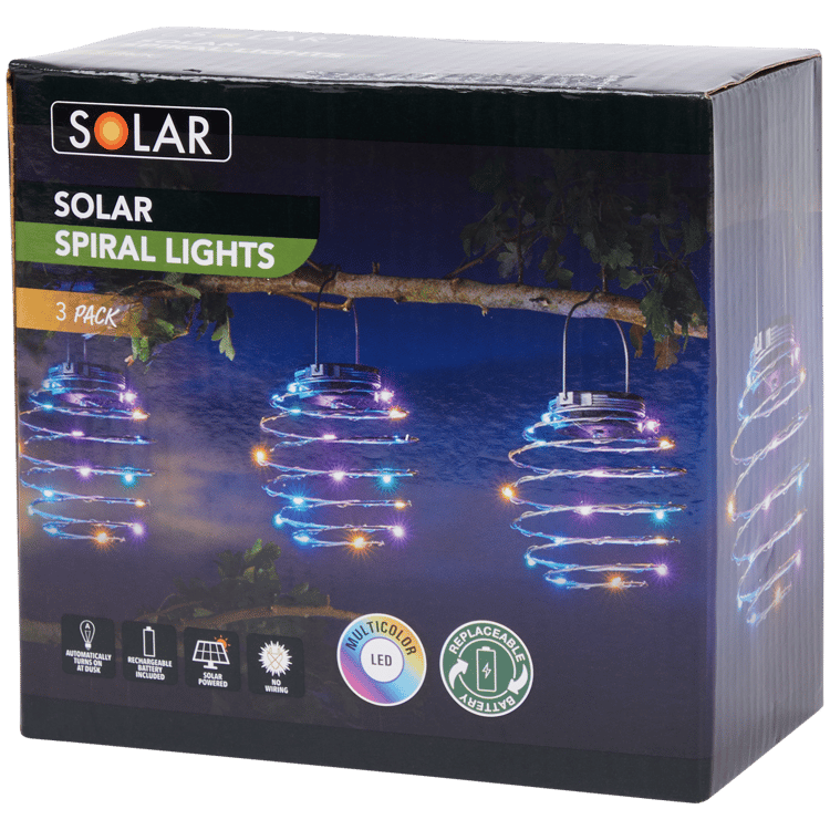 Lampes solaires spirale Solar