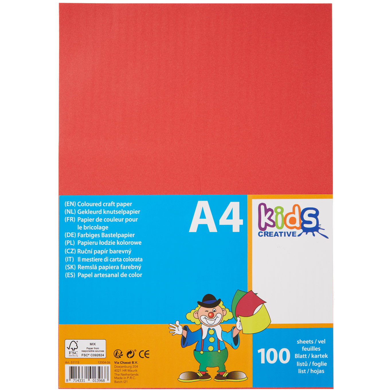 verlegen browser Agnes Gray Kids Creative gekleurd knutselpapier | Action.com