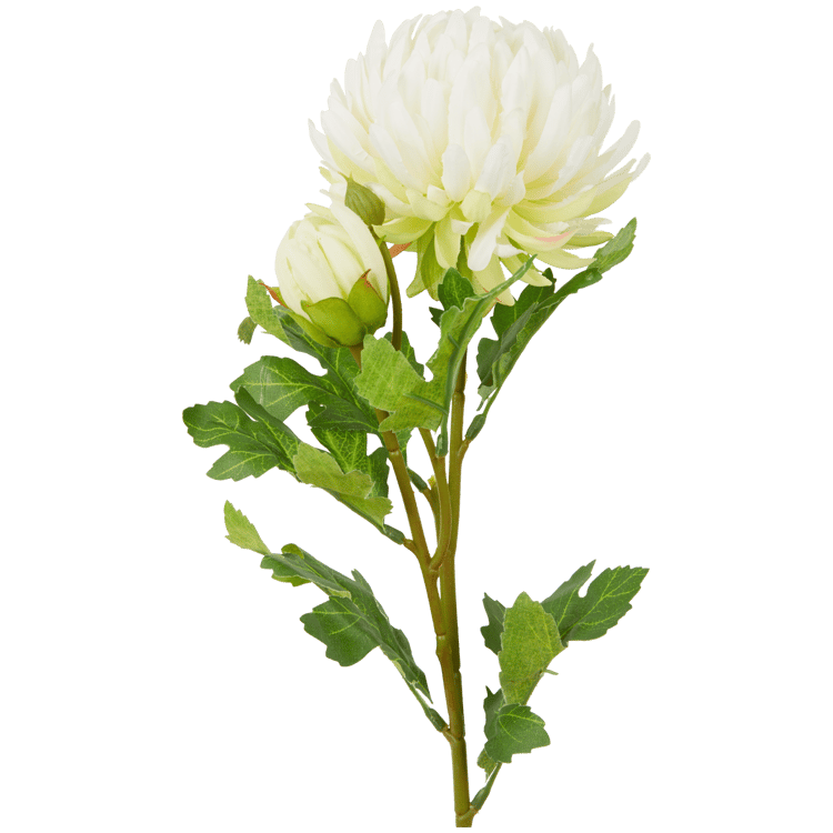 Crisantemo artificial en tallo