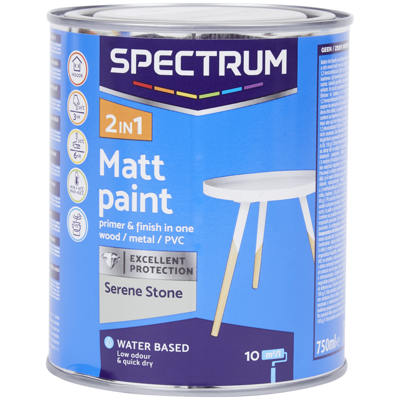 Spectrum 2-in-1 Acryllack Matt Serene Stone