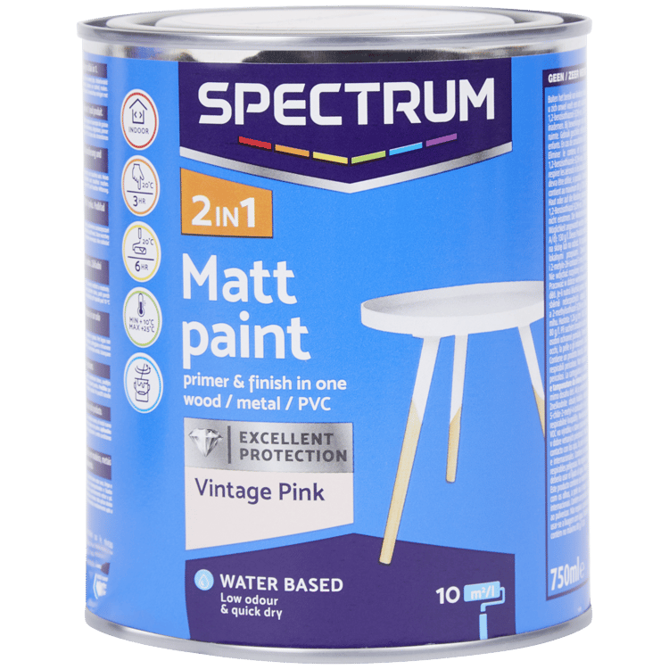 Peinture mate Spectrum 2-in-1 Vintage Pink
