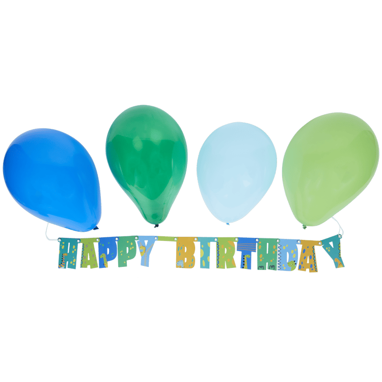 Guirlande et ballons d’anniversaire