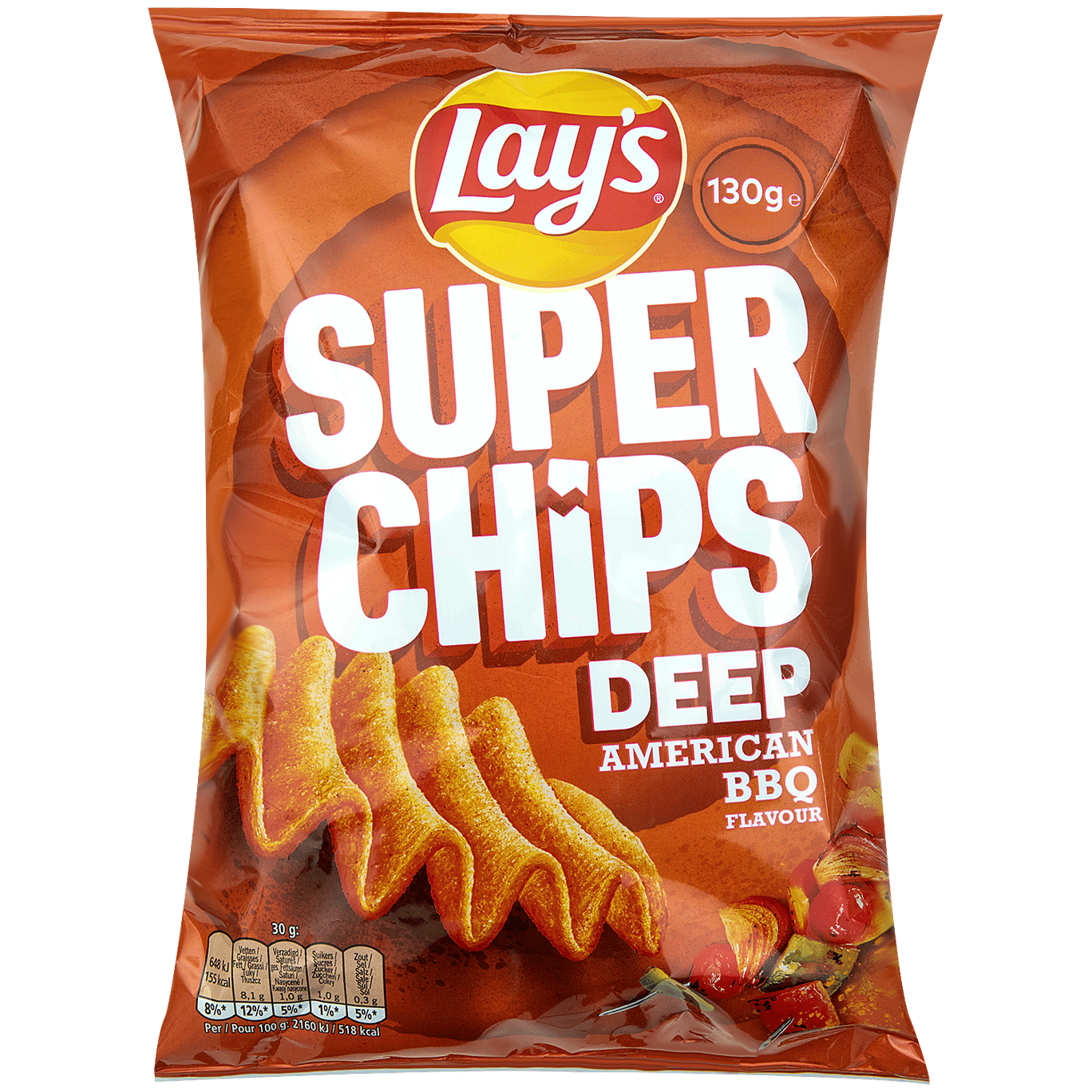 Super Chips Lay's Super Chips Deep Deep American BBQ