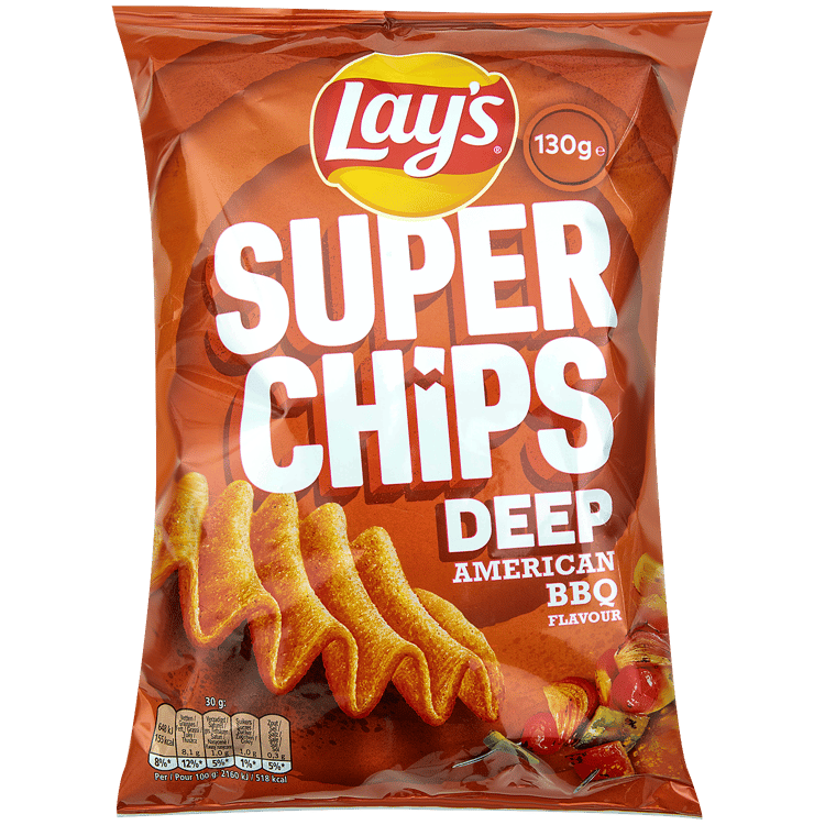 Lay's Super Chips Deep Deep American BBQ