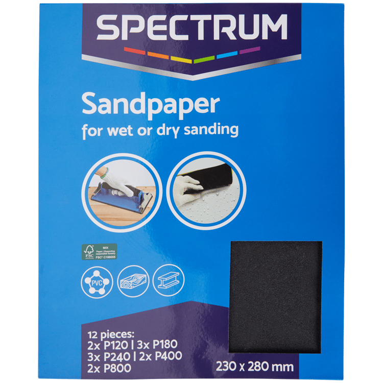 Spectrum schuurpapier