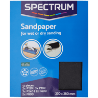 Spectrum Schleifpapier-Set