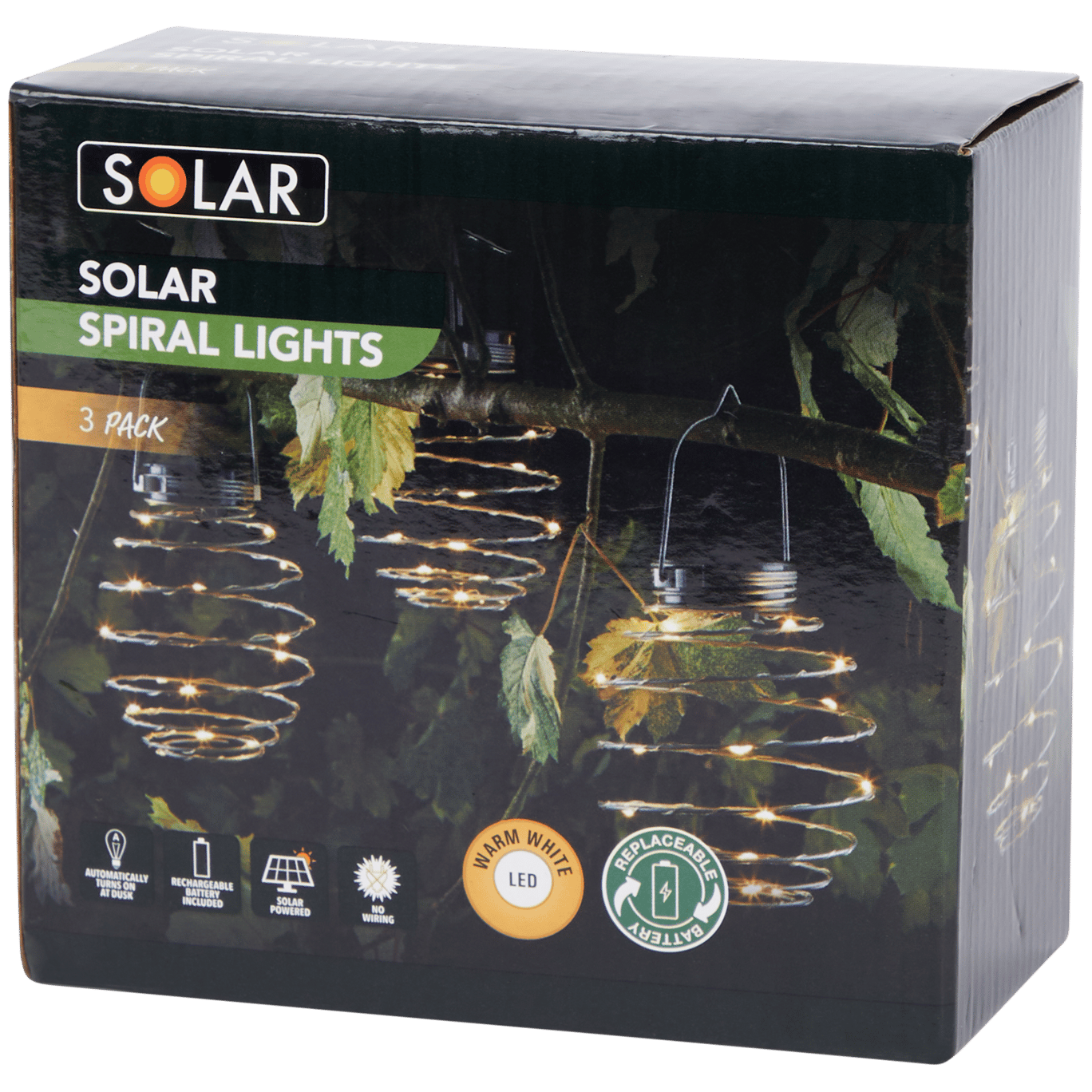 Lanterne a spirale LED a energia solare Solar