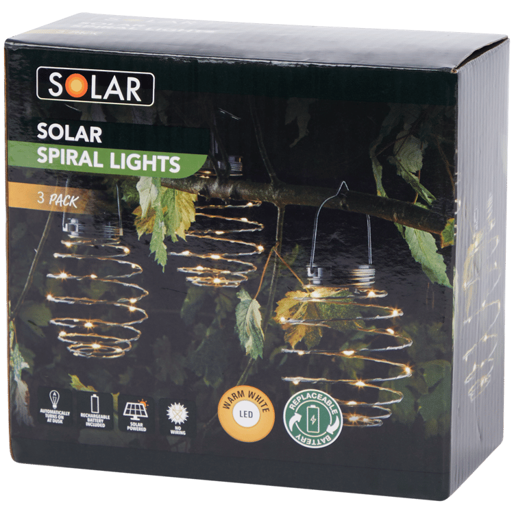 Lampes solaires spirale Solar