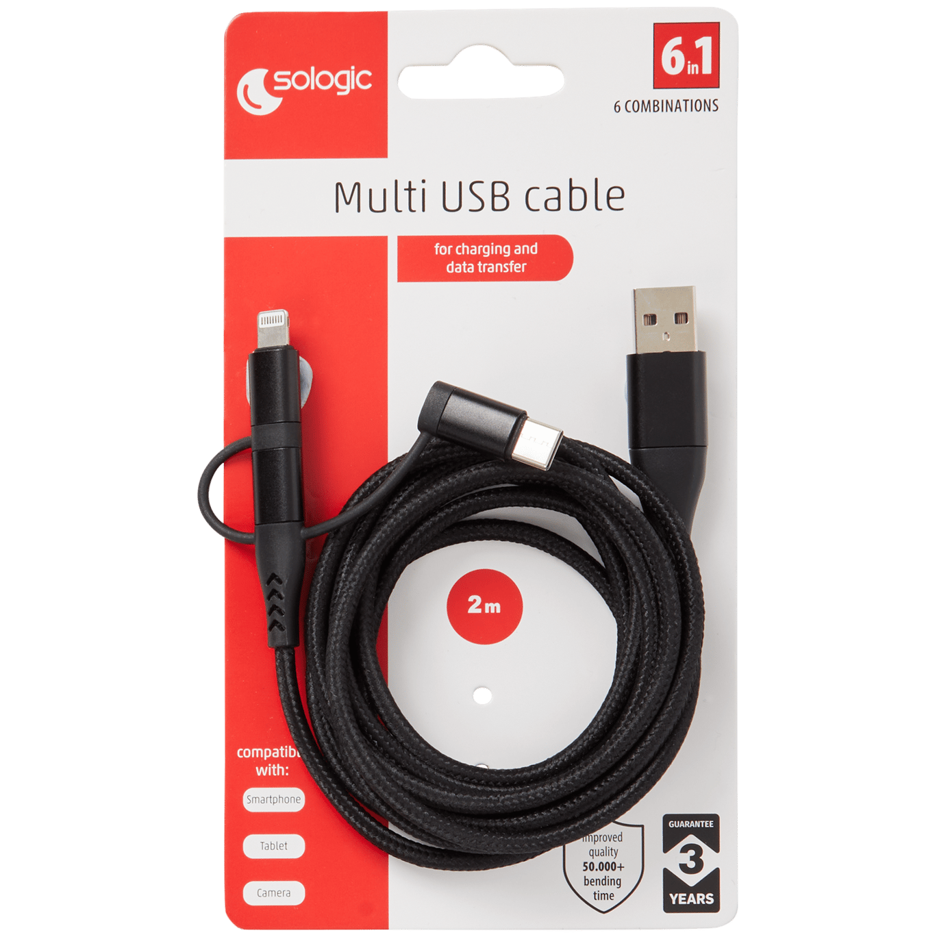 Sologic 3-in-1 Lade- und Datenkabel