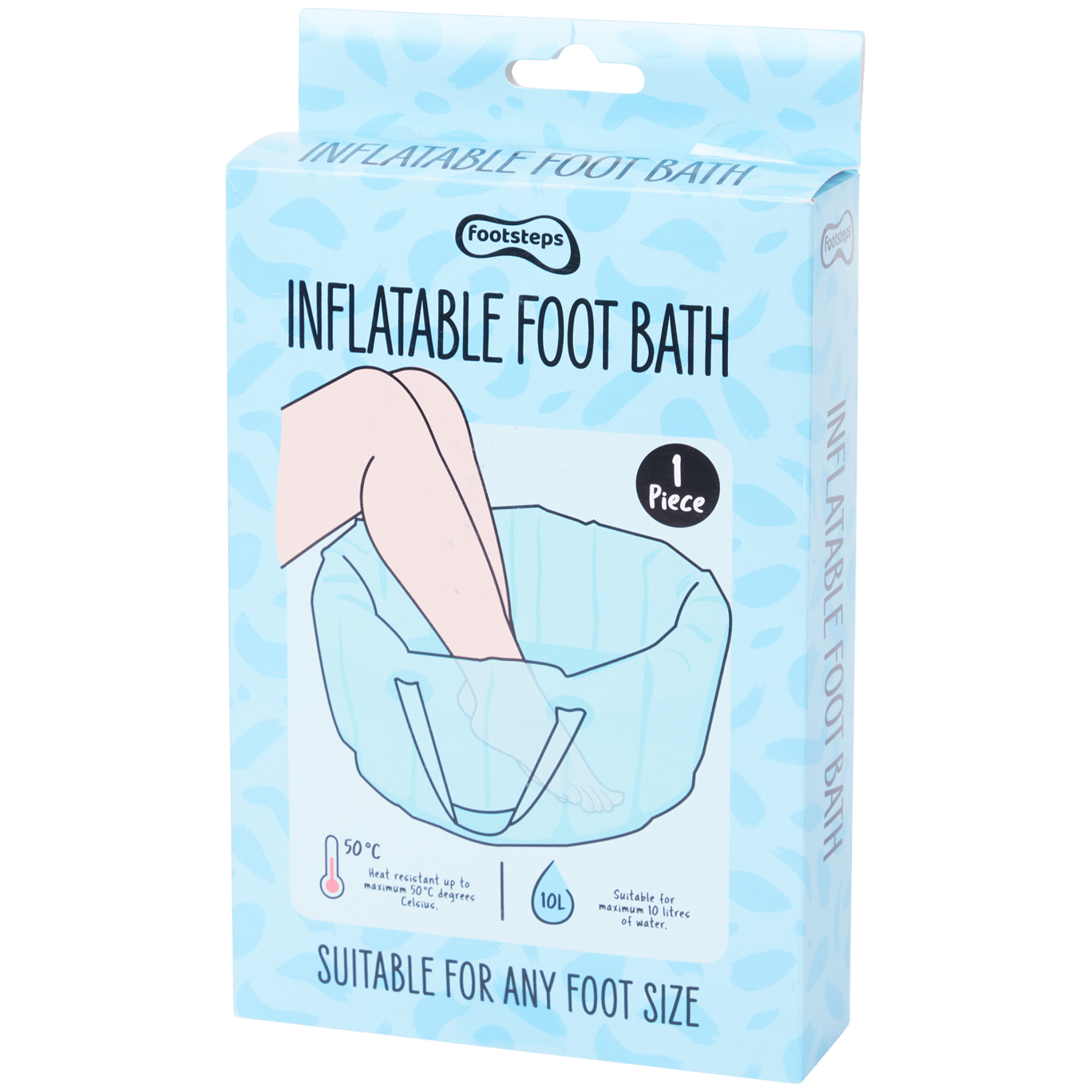 Footsteps opblaasbaar voetenbad