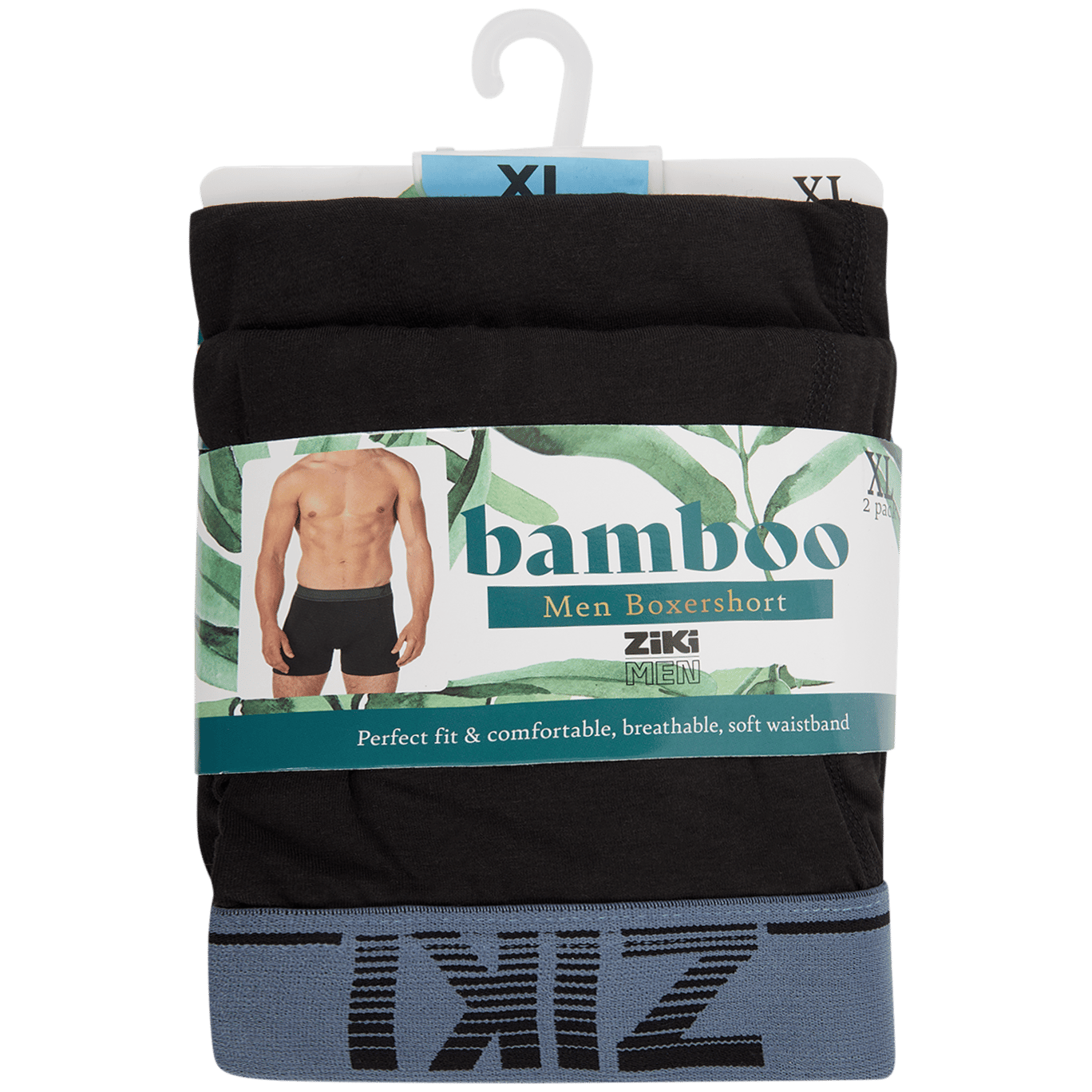 Ziki bamboe boxershorts Man 2 Stuks Action NL