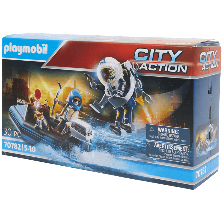 Playmobil City Action Policajný Jetpack a čln