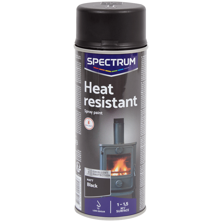 Vernice spray resistente al calore Spectrum Nero opaco