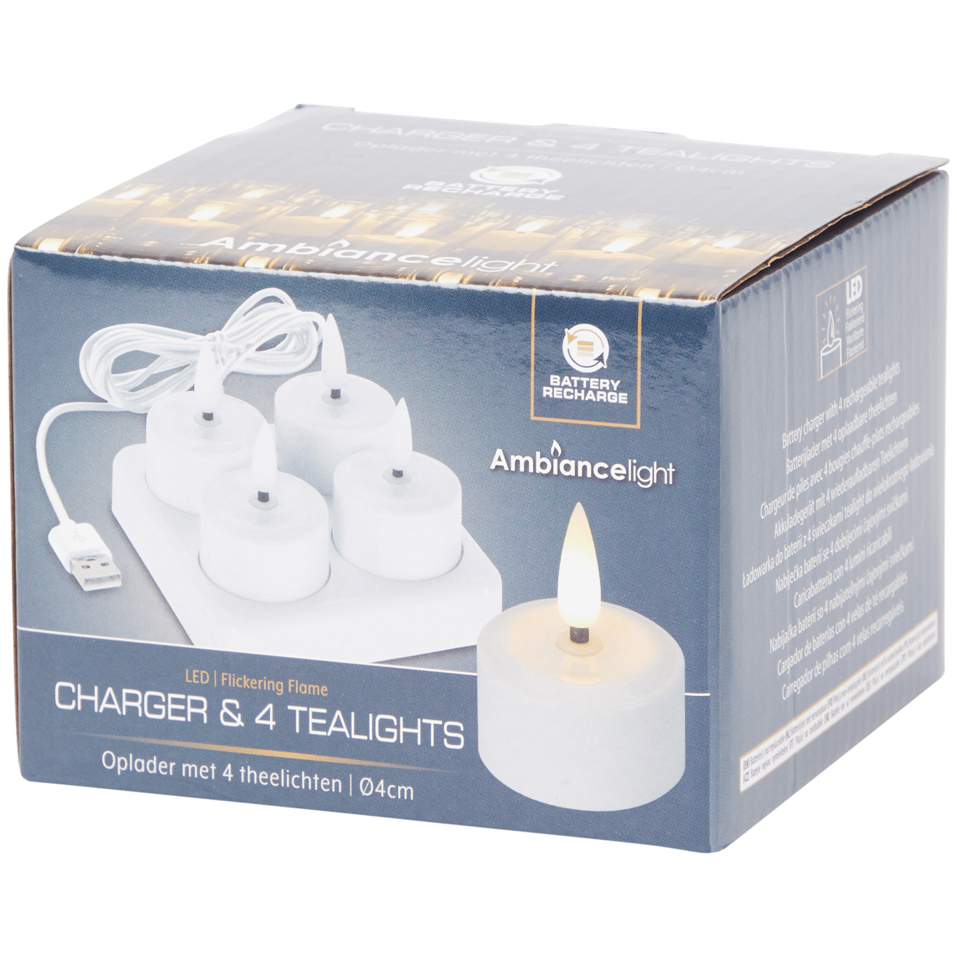 Bougies chauffe-plat - Boîte cadeau triangle de 6 paquets