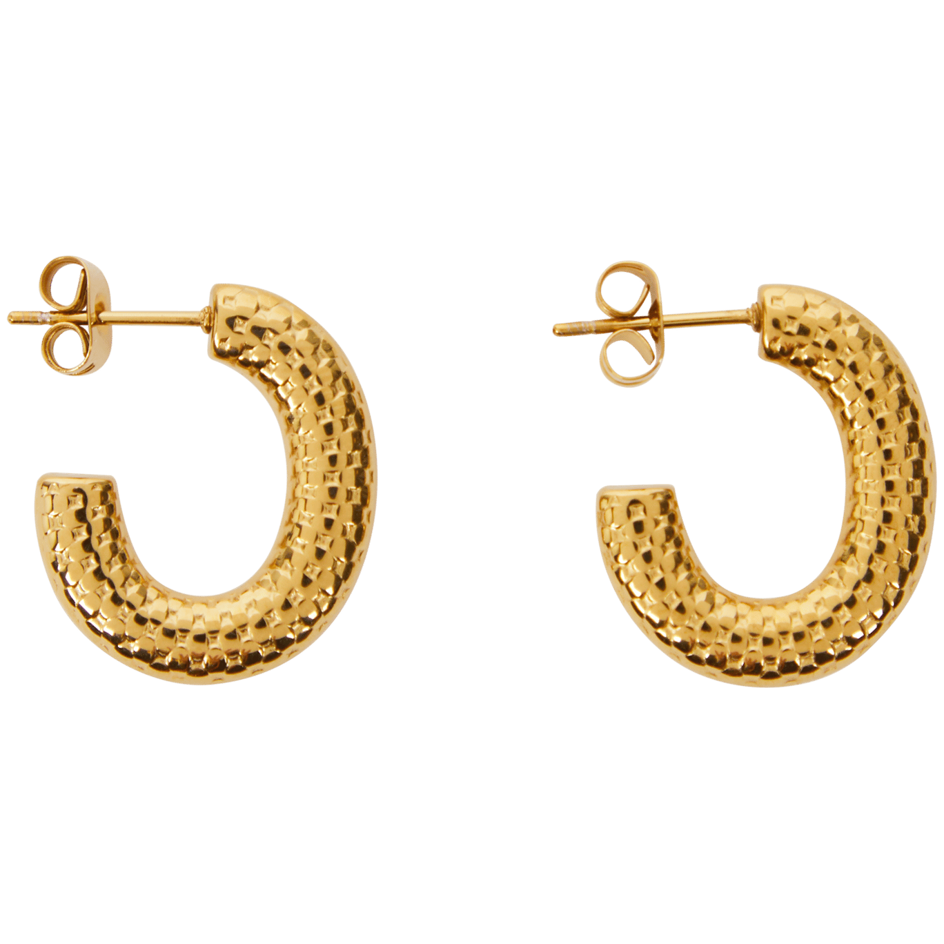 Gold plated oorbellen