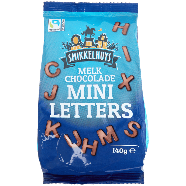 Smikkelhuys mini-chocoladeletters