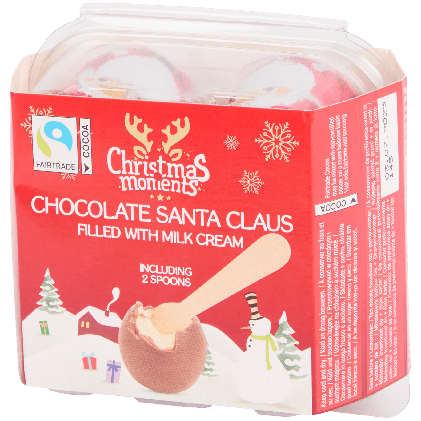 Père Noël en chocolat fourré