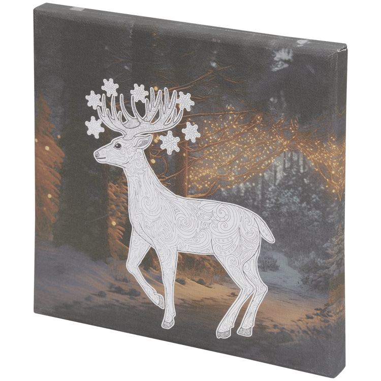 Kleur je eigen kerstcanvas