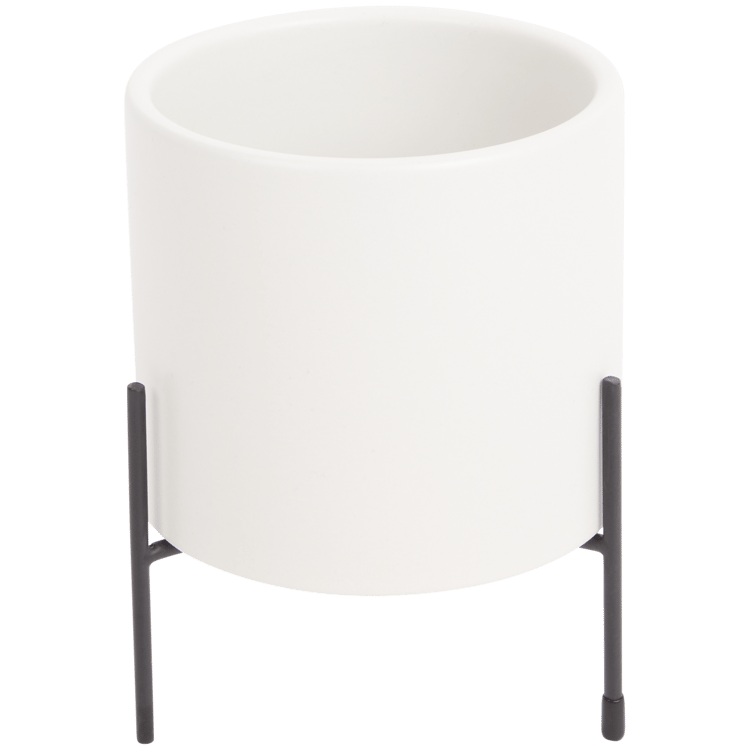 Ceramiczna doniczka na stojaku