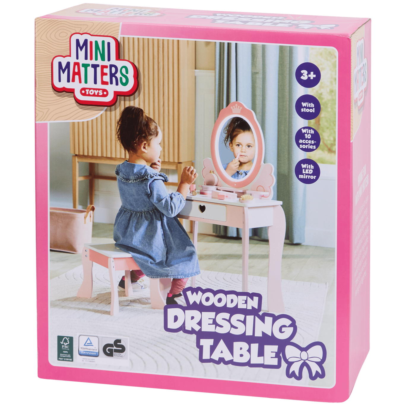 Mesa de maquillaje de madera Mini Matters