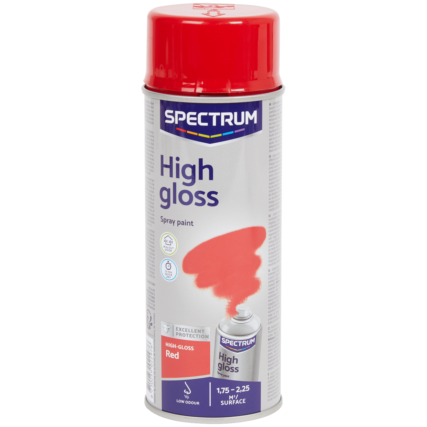 Spectrum hoogglans spuitverf rood Rood 400 g | Action NL