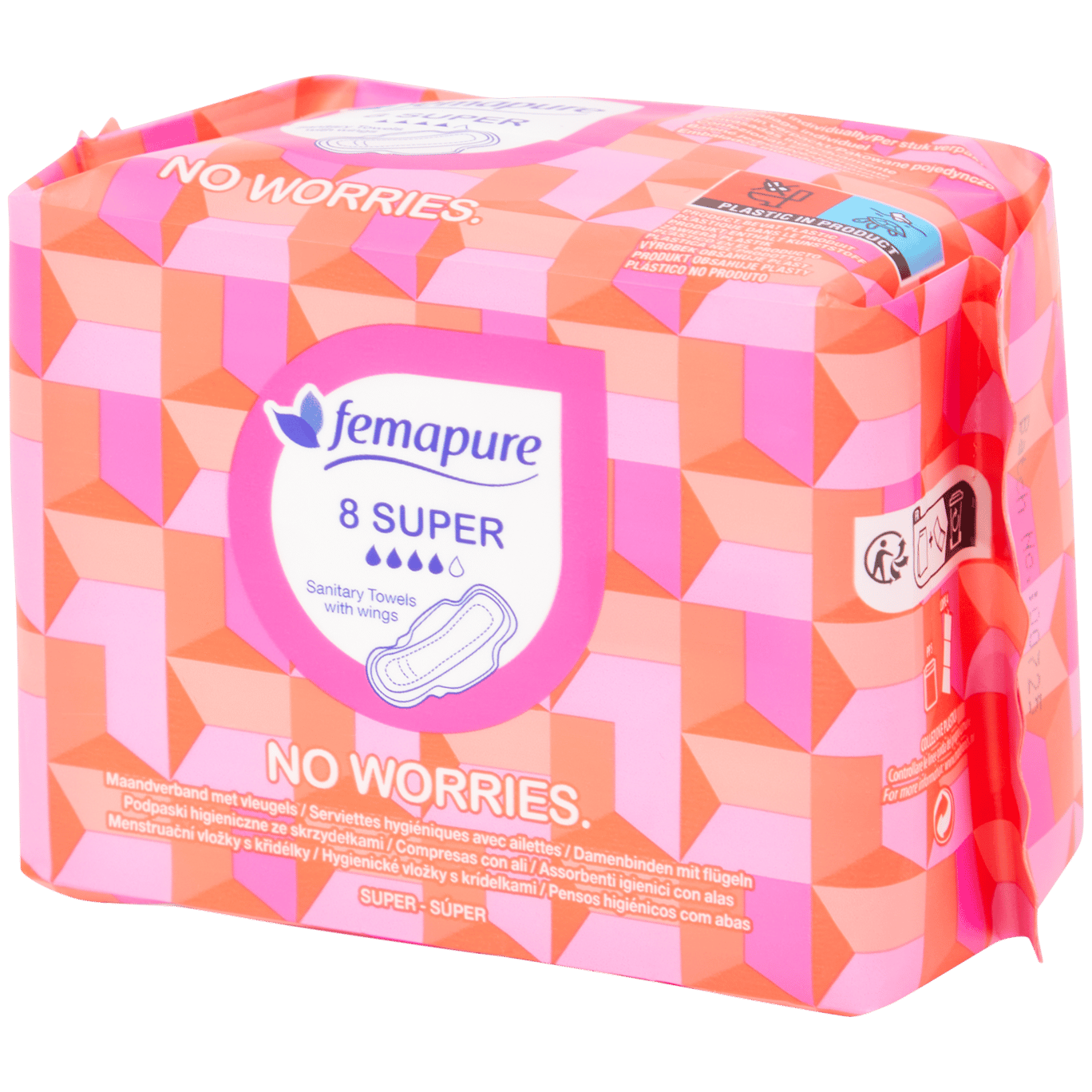Menstruační vložky Femapure No Worries Super